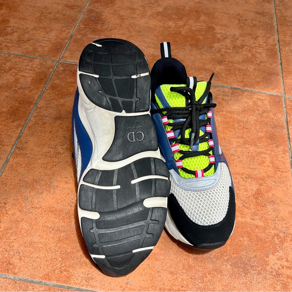 CHRISTIAN DIOR B22 Technical Mesh Calfskin Mens Sneakers - Picture 5 of 7